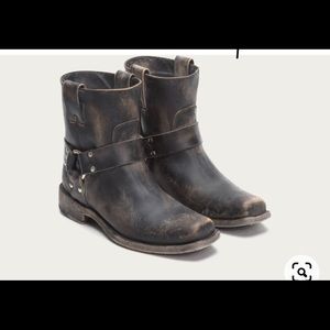 USED Frye Distressed Smith Harness Boot, Size 5.5